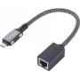 Renkforce USB-C uz Gigabit Ethernet Mini Adapter Melns Tīkla Adapteris USB-A USB 3.2 (RF-6410612)