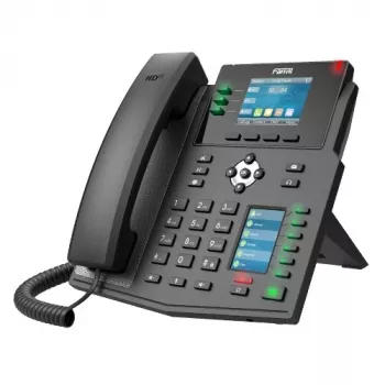 IP telefons Fanvil X4U Melns 12 līnijas LCD Wi-Fi vadu klausule