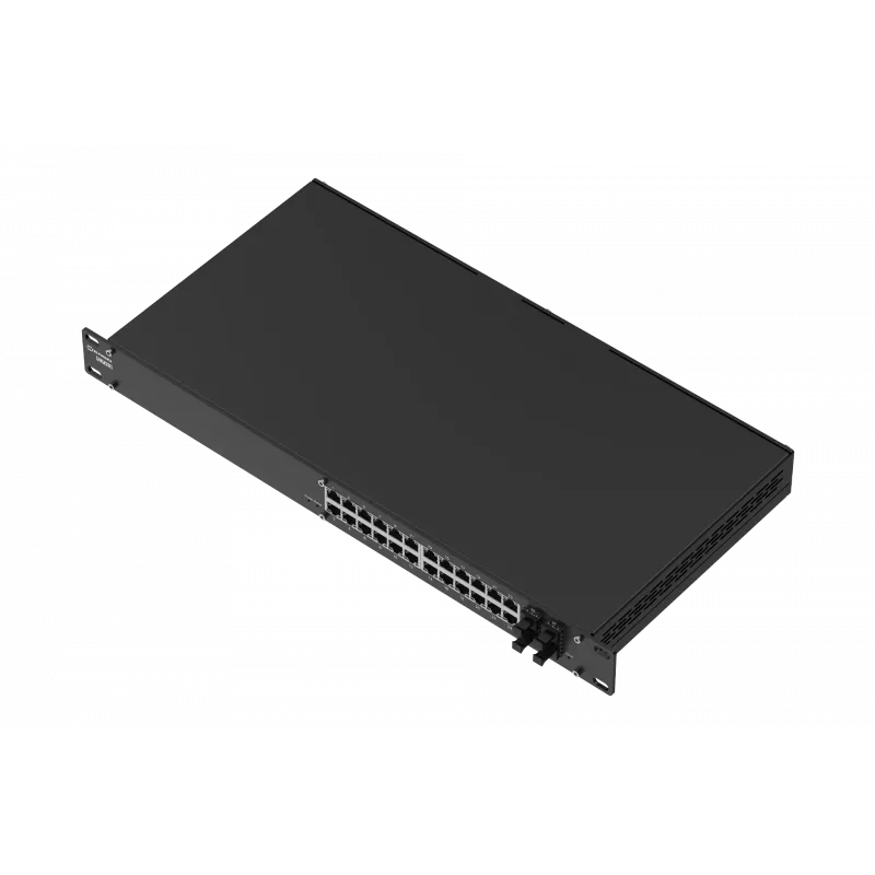 Pārvaldāms Ethernet slēdzis TELTONIKA SWM281 — 24 RJ45 porti, 4 SFP sloti