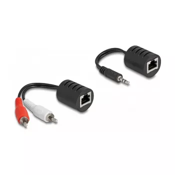 DeLOCK 87859 audio kabelis RJ-45 uz RCA 3.5mm melns sarkans balts