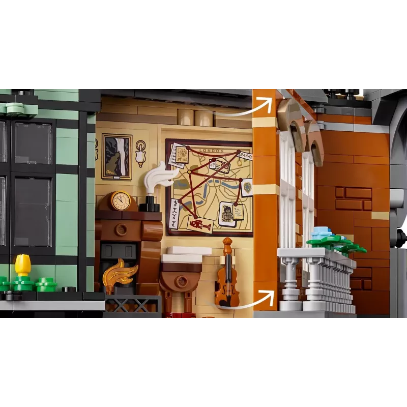 LEGO ICONS 10351 Šerloks Holmss: Grāmatu niša