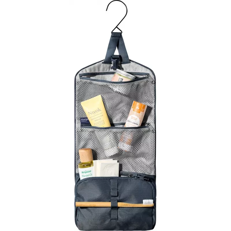 DEUTER Wash Bag I melna - kompakta ceļojumu kosmētikas soma