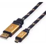 ROLINE GOLD USB 2.0 kabelis, A tips - 5 kontaktu Mini 1,8m (11.02.8822)