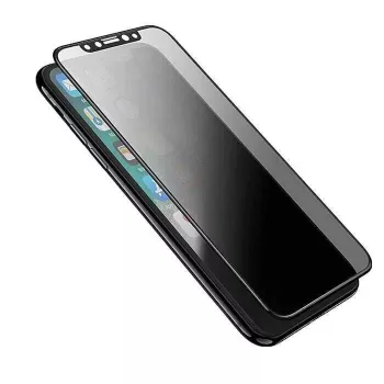 Rūdīta stikla ekrāna aizsargs Devia Real Series iPhone XS Max 3D pilnekrāna melns