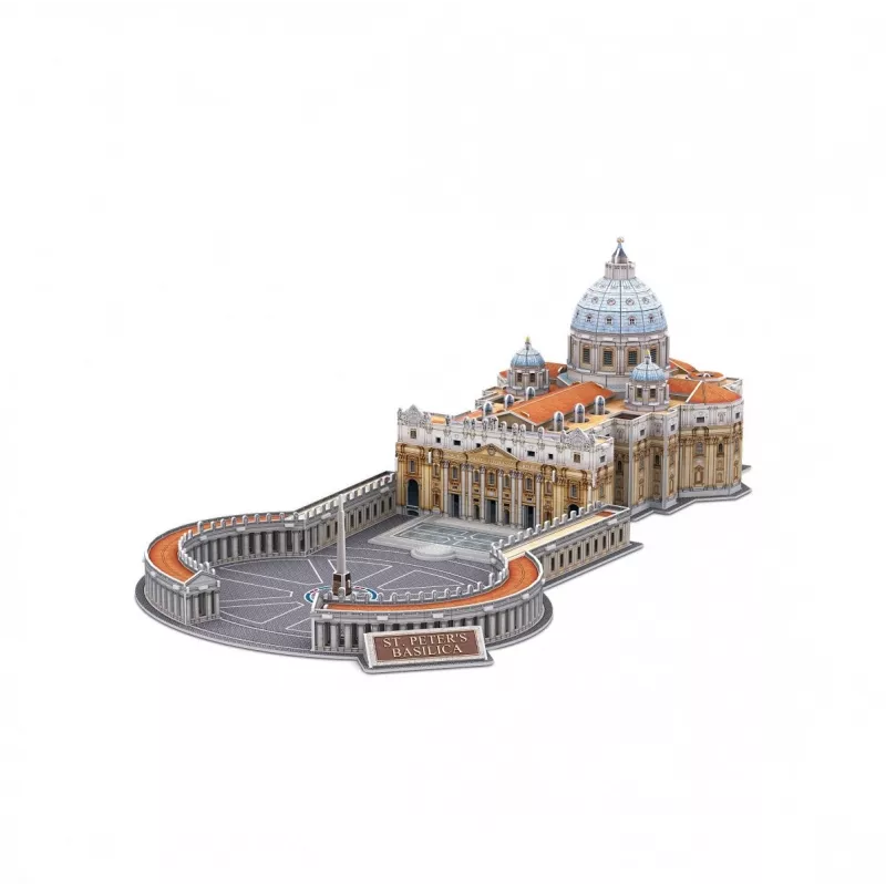 3D puzle Cubicfun Sv. Pētera bazilika modelis 306-DS0997H, kartona detaļas, salikts mēroga modelis
