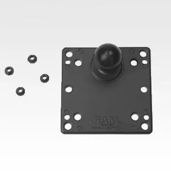 RAM Mounts VESA plāksne 100x100mm ar lodi melna 121mm