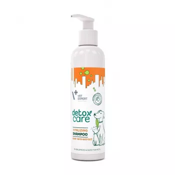 VETEXPERT Detox Care Vitalizing 250 ml – barojošs šampūns pieaugušiem kaķiem, visu veidu apmatojumam