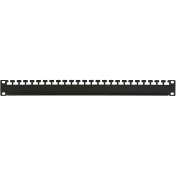 Kabeļu pārvaldības panelis LOGON RAO305BL Melns Metāls 48.3 cm