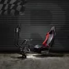 NanoRS RS160 Spēļu krēsls un simulatora statīvs 3-in-1, PC/konsolēm, mākslīgā āda, stūres statīvs, TV kronšteins līdz 50 collām, VESA 400x400