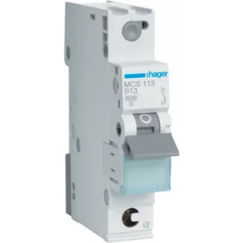 Hager MCS113 13A C tipa automātiskais slēdzis 1 modulis