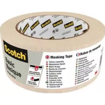 3M 7100210914 50 m Maskēšanas lente vispārējai lietošanai, bēša, 48 mm