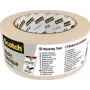 3M 7100210914 50 m Maskēšanas lente vispārējai lietošanai, bēša, 48 mm