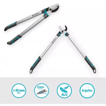 Dārza šķēres Gardena EasyCut L pelēka/tirkīza 50cm (12031-88)