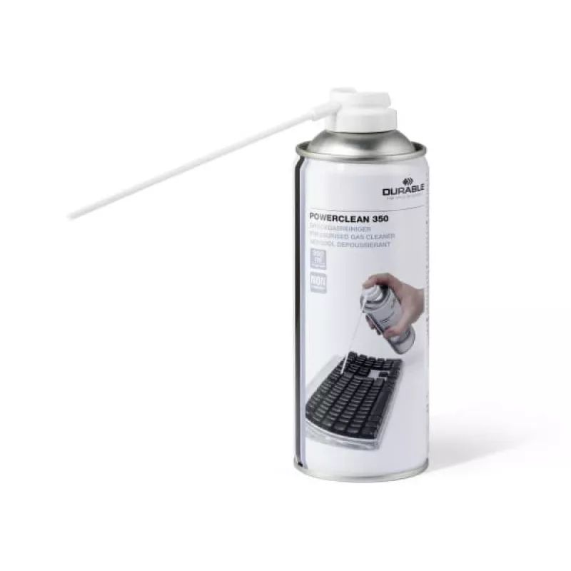 Durable Powerclean 350 - Saspiestā gaisa aerosols - caurspīdīgs