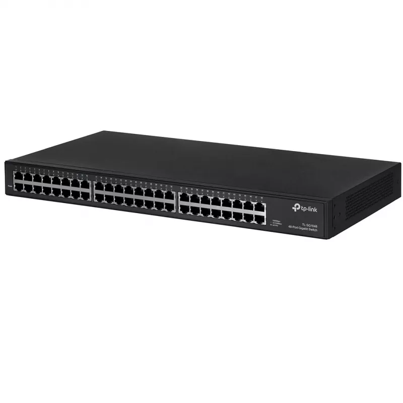 TP-Link TL-SG1048 Nenodrošināts Gigabitu Ethernet (10/100/1000) 1U Melns