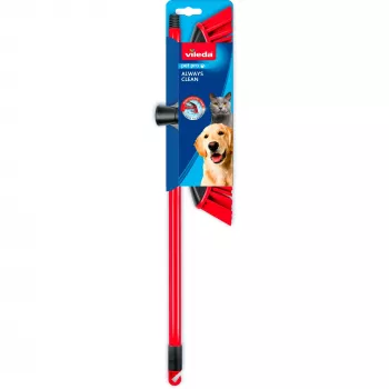 Slota VILEDA Pet Pro ALWAYS CLEAN ar ergonomisku sarkanu rokturi, viegla konstrukcija