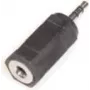 Pārejas savienotājs e+p GS 34 2,5mm stereo (vīrišķais) uz 3,5mm stereo (sieviešu) melns