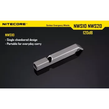 Svilpe Ārkārtas Situācijām 120DB NWS10 Nitecore