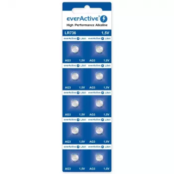 Everactive EVAG3 LR41 sārma baterija 1.5V — iepakojums 10 gab.