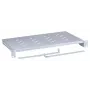Rack plaukts LANBERG AK-1004-S — 1U 19 collu pelēks, 483 mm platums, 300 mm dziļums, 25 kg ietilpība