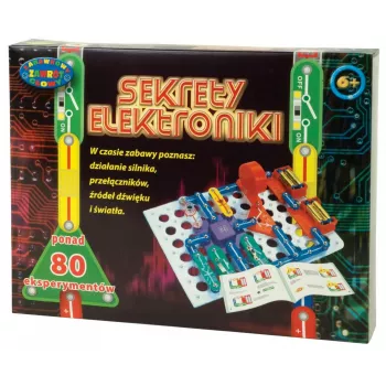 Mācību elektronikas komplekts Dromader Sekrety Elektroniki — 80 eksperimenti