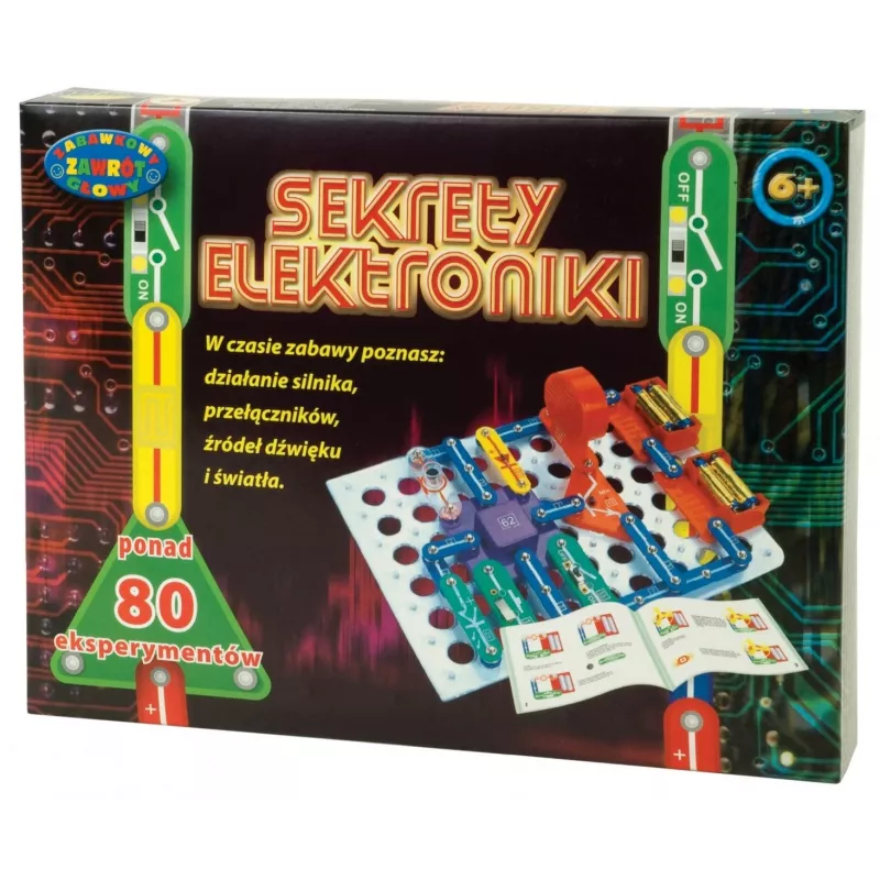 Mācību elektronikas komplekts Dromader Sekrety Elektroniki — 80 eksperimenti