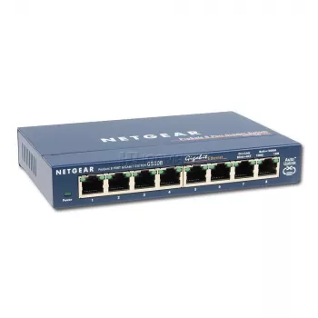 Nepārvaldīts slēdzis NETGEAR GS108GE, 8 porti, Gigabit Ethernet, 16 Gbit/s