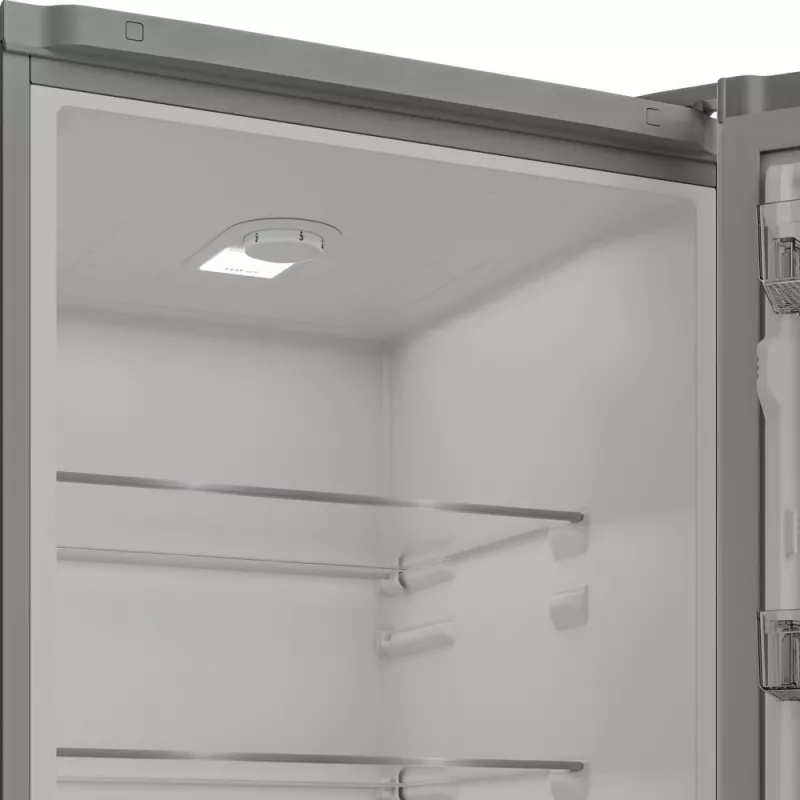 Ledusskapis INDESIT INKS 1401 S4E1, E klase, brīvstāvošs, kombinētais, 202.5 cm, sudrabs