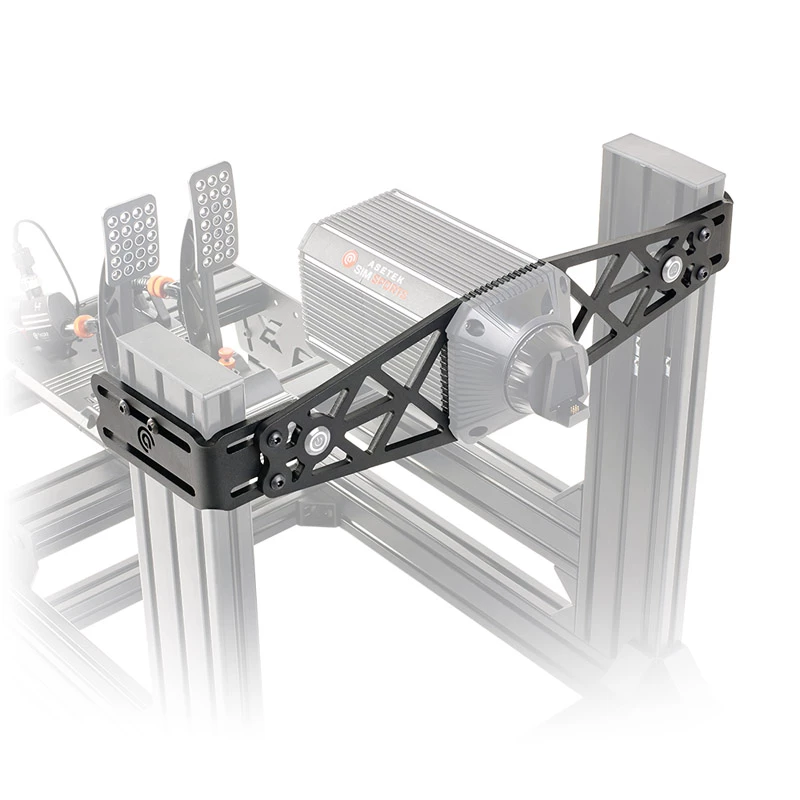 Montāžas kronšteins Asetek SimSports Steel Black 135x535x168mm