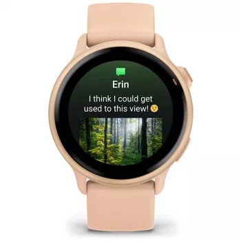 Garmin vívoactive 6 3.05 cm (1.2 inch) AMOLED 42 mm Digitāls 390 x 390 pikseļi Skārienjutīgs Rozā Wi-Fi GPS (satelīts)