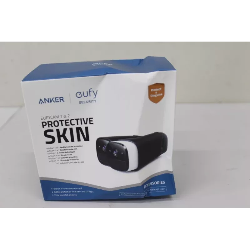Silikona aizsargpārvalku komplekts Anker Eufy 2 Melns EufyCam un EufyCam 2 kamerām