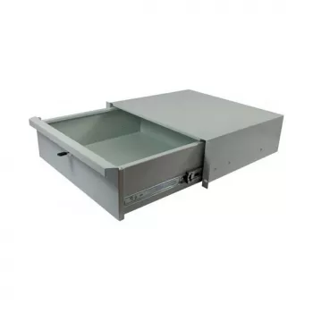 ALL-S0002060, Izvelkamā atvilktne, pelēka, metāls, 3U, 19 collas, 440 mm