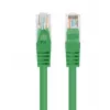 PATCHCORD Cat.5E UTP 1,5m Zaļš FLUKE PASSED LANBERG 10-PAKA