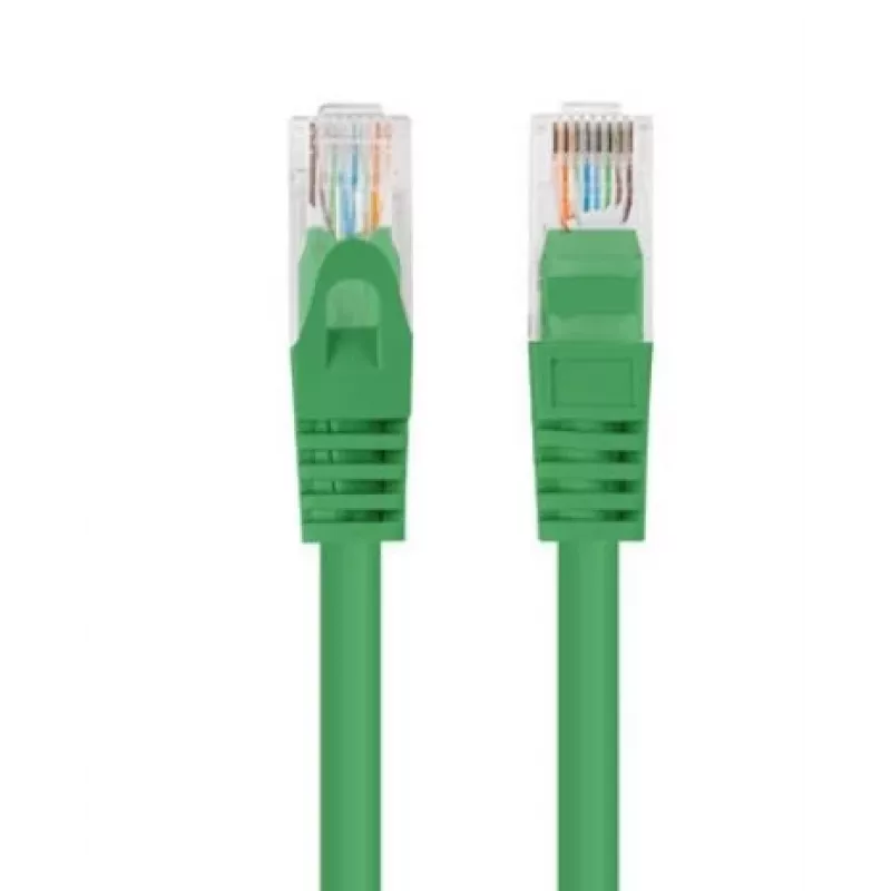 PATCHCORD Cat.5E UTP 1,5m Zaļš FLUKE PASSED LANBERG 10-PAKA