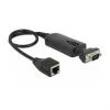 Delock 62976 Ethernet uz RS-232 sērijas pārveidotājs, 10/100 Mbps, RJ45 uz DB9 vītišķis