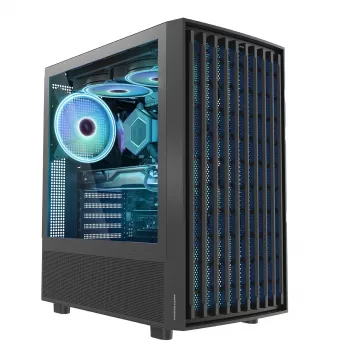 Korpuss MODECOM BREEZE ARGB Flow MIDI USB 3.0 x 2 USB-C
