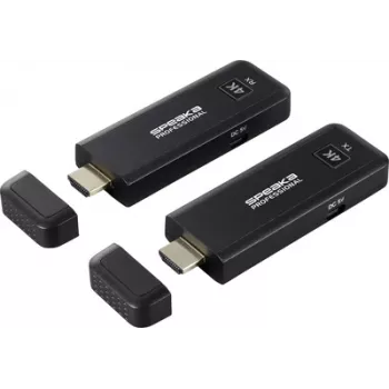 SpeaKa Professional SP-TR-450 HDMI bezvadu pārraides komplekts 50 m 30 Hz 3840 x 2160 pikseļi integrēts (SP-12883548)