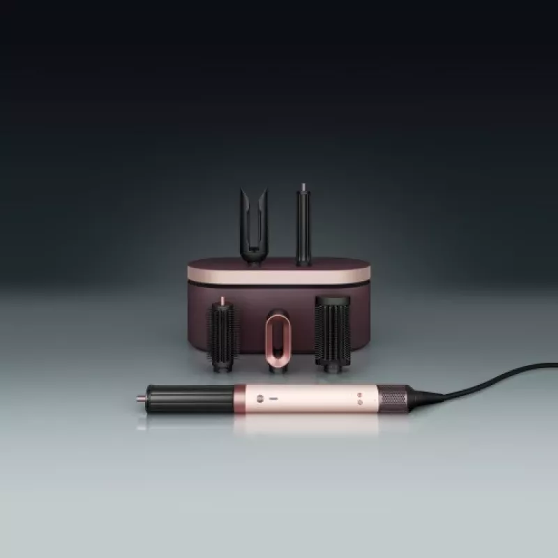 Dyson Airwrap Coanda2x Straight + Wavy Multistyler krēm/rozā zelts, Bluetooth, 1700 W (bojāts iepakojums)