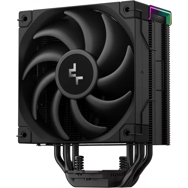 Gaisa dzesētājs DeepCool AK400 Digital PRO — 120 mm ventilators, PWM, 1850 RPM, FDB, atbalsta LGA 1700/1200/115x/AM4/AM5, melns