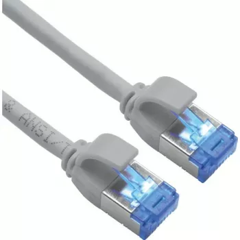 ROLINE S/FTP Patch vads Cat.6A TPE PoE gatavs bezmezglots Pelēks 0,5m