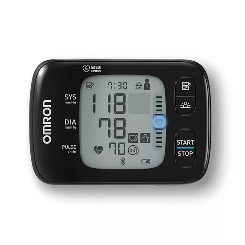 Omron RS7 Intelli IT Plaukstas automātiskais asinsspiediena mērītājs (2 lietotāji)