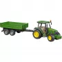 BRUDER John Deere 5115 M traktors ar izgāžamo piekabi