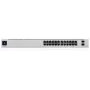 Ubiquiti UniFi 24-Port PoE Pārvaldāms Gigabitu Ethernet (10/100/1000) Slēdzis ar PoE+ 1U Sudrabs
