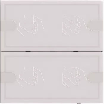 Gira KNX Touch Sensor 4 comfort 2f TS4 balts 5002003