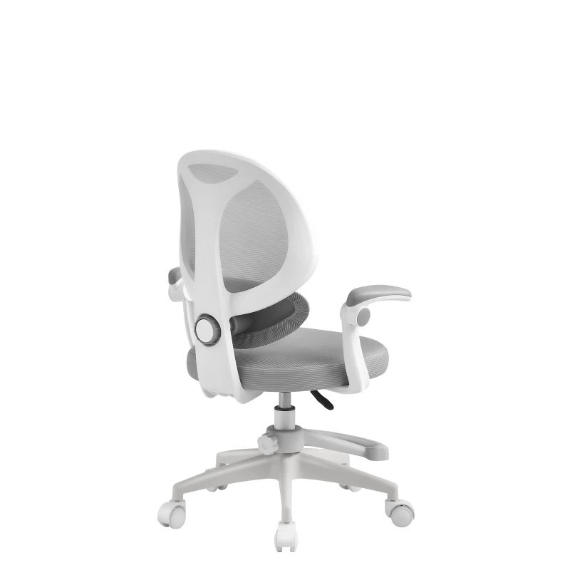 Krēsls Mark Adler Junior 4.5 Pelēks – ergonomisks biroja krēsls ar regulējamu augstumu, sieta atzveltni un roku balstiem