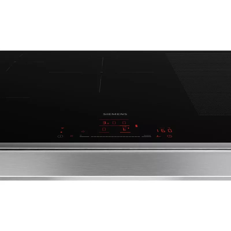 Siemens iQ700 EX845HVC1E iebūvējamā plīts virsma, melna, 80 cm, 5 zonas
