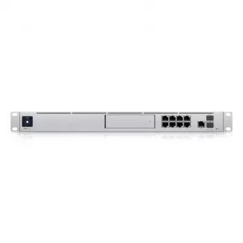 Vārteja UBIQUITI Dream Machine Special Edition — 1U plaukts, 8x RJ-45 LAN, PoE, 1,7 GHz CPU, 4 GB DDR4, 16 GB zibata, 3,3 cm skārienekrāns