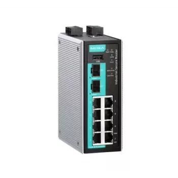 Moxa EDR-810-2GSFP maršrutētājs ar kabeļa savienojumu, ātrais Ethernet, melns