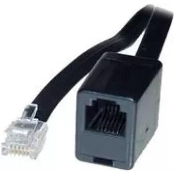 Telefona kabelis ShiverPeaks BS70226-6/6 6 m Melns