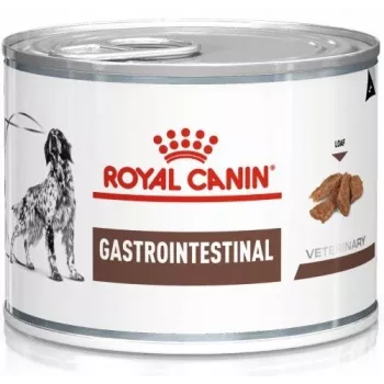 Veterinārā diēta Royal Canin Gastro Intestinal 200 g — pieaugušiem suņiem, mājputni, gremošanas atbalsts